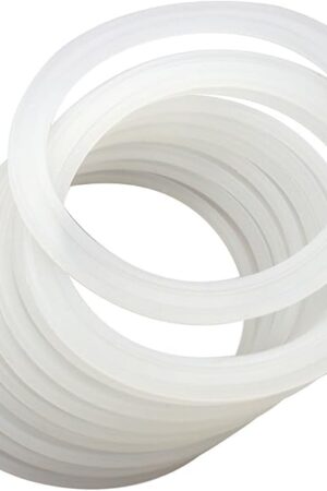 10 Pack Wide Mouth Platinum Silicone Sealing Rings Gaskets for Leak Proof Mason Jar Lids