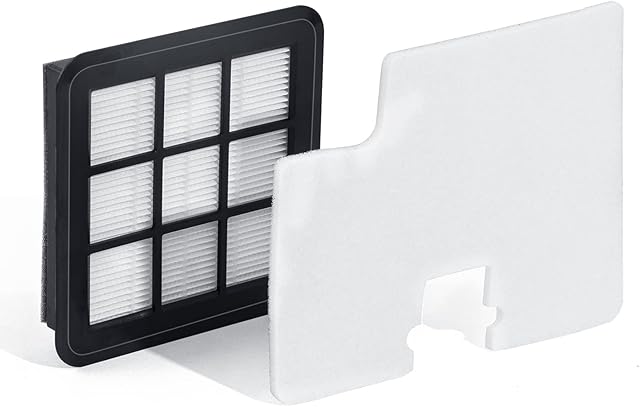 Aspiron Replacement Inlet HEPA-H12 Filter Part & Outlet Sponge Part for AS-CA006 Canister Vacuum Cleaner, Washable, Vacuum Cleaner HEPA Style Filter Fits