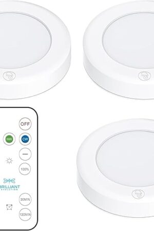 Brilliant Evolution LED Puck Light 3 Pack