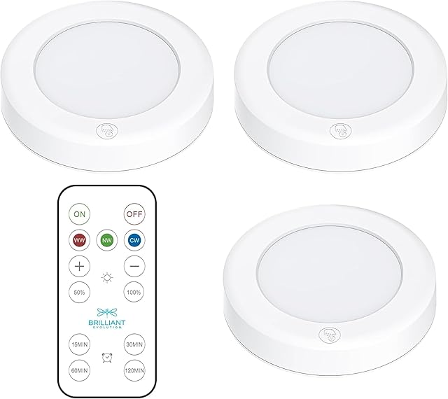 Brilliant Evolution LED Puck Light 3 Pack