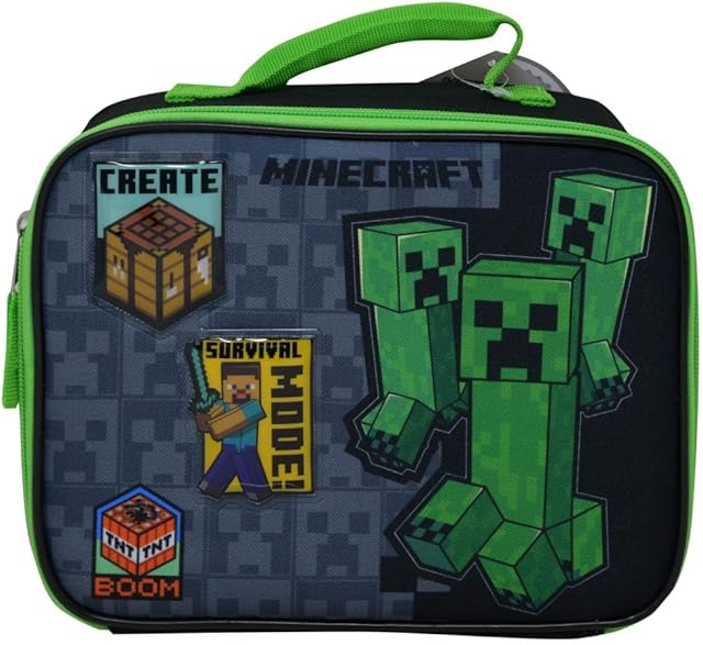 Bioworld Minecraft Rectangle Lunch Bag