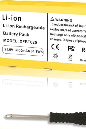 3.0Ah XFBT620 Battery Compatible with Shark IX141 IX140 IX142 IZ140 IZ140C IZ141C IZ142 UZ145 Cordless Vacuum Cleaners Rocket Pet Stick Rocket Pro