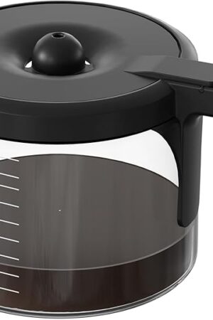 12 Cup Coffee Maker Carafe Replacement Pot Compatible with Keurig 5000 & 5500 K-Duo Essentials and K-Duo Hot & Iced Brewers K5600 (Gen 2) Only (NOT Fit K-Duo 5100 Model)