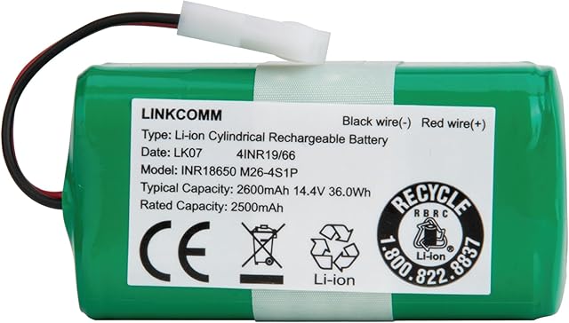 Battery Replacement for Bissell Robot Vacuum SpinWave 3115, 2859, 28599, 28596, 3347, Model 1625424 Battery