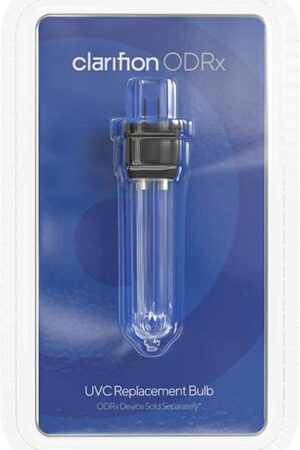 Clarifion - ODRx Replacement UV-C Light Bulb for Home, Light Sanitizer, Quiet Odor Eliminator, Helps to Reduce Airborne Dust, Pets, Odors, Smoke, Filters Bedrooms, Kitchen