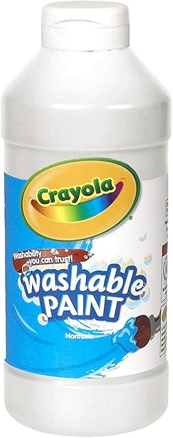 The Crayola Washable Paint, White, 16 oz.
