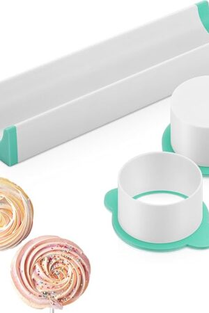 1.75 Inch Circle Cake Pop Mold Set with 9 Inch Tray Easy Cake Pop Circle Maker PLA Baking Cutter Molds Set for Home Baking, Birthday Parties, Wedding