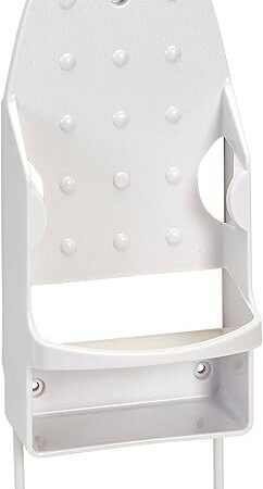 Wall Mount Iron and Ironing Board Organizer Laundry Room Storage Fits Smaller Irons Easy Assembly White