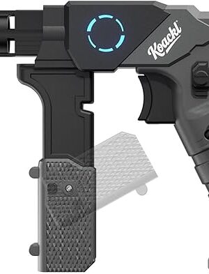 Butane Torch - Foldable Grip Kitchen Butane Torch with Safety Lock & Blue Light, Creme Brulee Torch for Cooking, BBQ & Soldering (Butane Not Included)