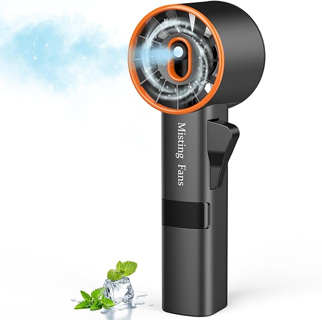 Ausic Misting Fan Turbo Fans Handheld Portable Small