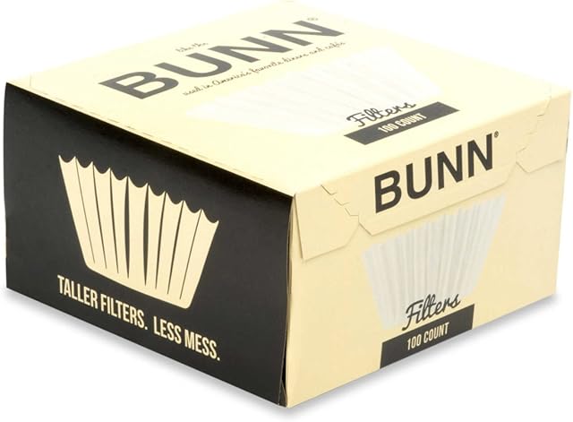 BUNN BCF100-B 100-Count Basket Filter ,White ,2 pack (packaging may vary)