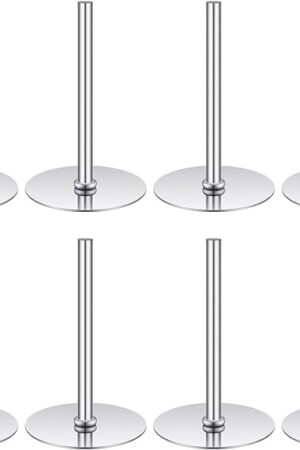8 Pieces Cake Heating Core for Baking Cakes Stainless Steel Heating Rod 2 Inches Silver Rod for Decorating Supplies Baking Tools Accessories