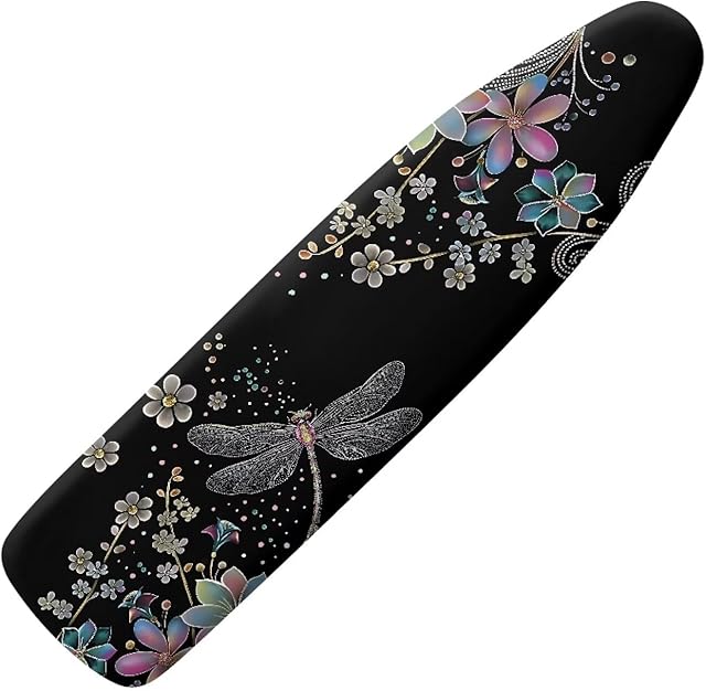 Dragonfly Ironing Board Cover with Hook and Loop Durable Thick Table Top Ironing Board Cover Duty Thick Iron Pads for Ironing Extra Wide Ironing Pad