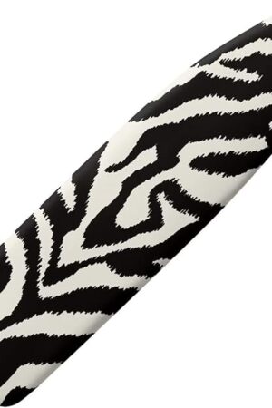 Zebra Pattern Ironing Board Cover and Pad 15x54 Inch Machine Washable Ironing Board Protector Home Decors for Ironing Board