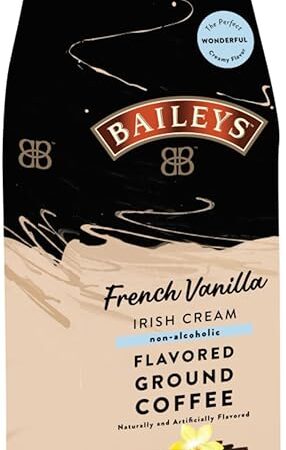 Baileys Irish Cream - French Vanilla Flavored Medium Roast Ground Coffee - 10oz Bag