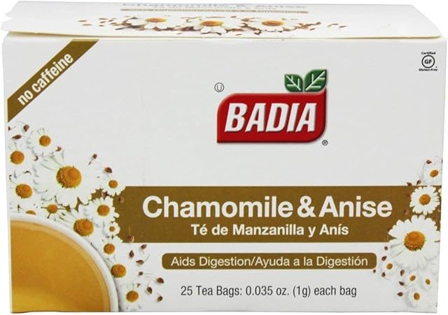 BADIA Tea Chamomile and Anise 25 BG 2 Pack