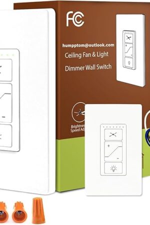 Ceiling Fan Remote Control Kit, Universal Ceiling Fan Remote Control Kit, Ceiling Fan Wall Switch UC9050T UC 9050T, Fan Light Combo Remote Compatible with Hampton Bay Harbor Breeze Hunter