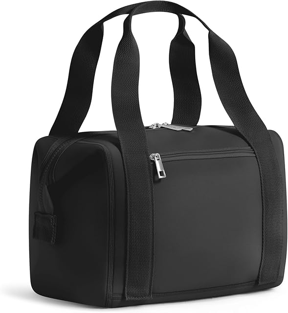 MEXS Lunch Bag for Women Men, Neoprene Like & Leakproof Large Insulated Lunch Box Bag, Tear-Stain Resistant/Machine Washable Picnic Cooler Bag, Stylish Reusable Lunch Tote for School/Work/Travel