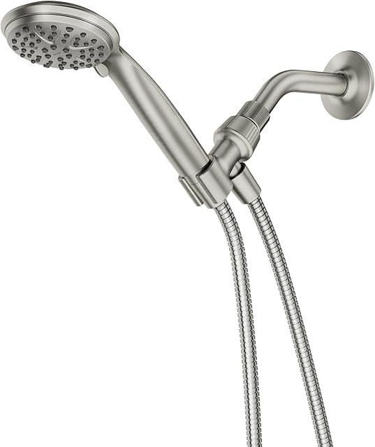 Moen Attune Shower Head with Handheld Sprayer, 6 Handheld Shower Head Spray Settings, Spot Resist Brushed Nickel Finish, 218H0SRN