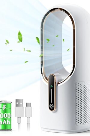 Bladeless Desk Fan 11.8 Inch Desk Fan