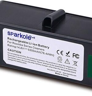 5300mAh Extended Life Lithium Ion Battery Compatible with iRobot Roomba 500 600 700 800 Series 880 770 650 655 870 760 780 790 645 595 585 561 560 550 531 861 864 866 775 780
