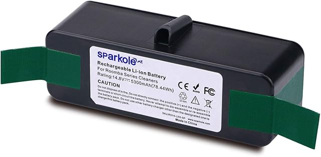 5300mAh Extended Life Lithium Ion Battery Compatible with iRobot Roomba 500 600 700 800 Series 880 770 650 655 870 760 780 790 645 595 585 561 560 550 531 861 864 866 775 780