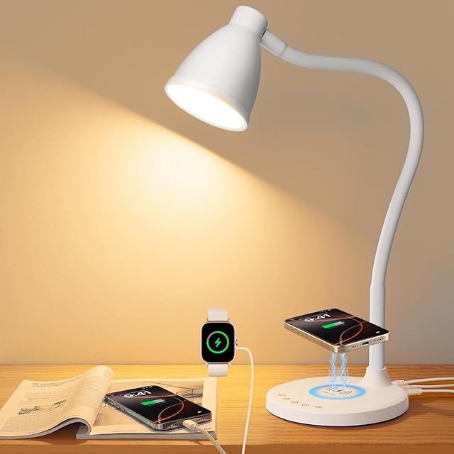 BOHON Desk Lamp LED Desk Light White