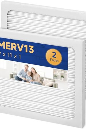 9 x 11 x 1 Dehumidifier Filter MERV 13 Compatible with Santa Fe Compact2, Compact70, Ultra70 Dehumidifier, UA 65H, # 4029748 Dehumidifiers Replacement Parts (2-Pack)