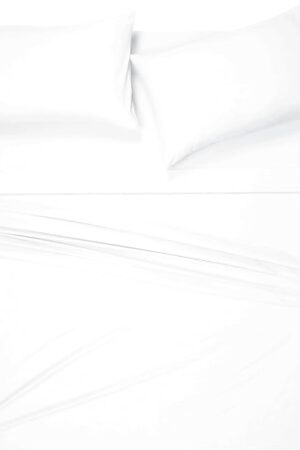 Belizzi Home Cotton Rich Queen Sheet Set - 4 Piece Deep Pocket Bedding Sets Queen with Marrowing - Ultra Soft, Wrinkle Resistant, Quick Dry, Easy Care Queen Sheets - White
