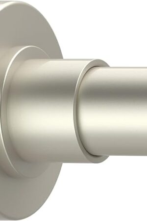 Brushed Nickel Shower Curtain Rods - 31-80 Inch Spring Tension Shower Rods for Bathroom, Adjustable, No Drilling, No Rust, Stainless Steel