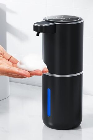 Automatic Foaming Soap Dispenser Foaming Hand Sanitizer Touchless 1200mAh Soap Dispenser Rechargeable with Sensor for Bathroom Kitchen
