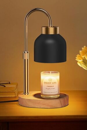 Candle Warmer Lamp with Dimmer Adjustable Height,Mothers Day Gifts,2/4/8H Timer,Vintage Home Decor for Scented Jar
