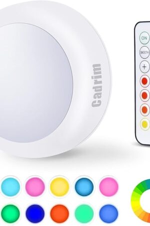 Cadrim Puck Lights LED Color Changing Under Cabinet Lights
