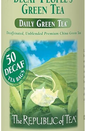 The Republic of Tea - Decaf The Peoples Green Tea, 50 Tea Bags, Tin | Gourmet Tea | Decaffeinated