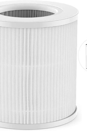 Air Purifier Replacement Filter, 3 Stage HEPA Filter F2 Air Purifier, Air Cleaner Filter, 1 Pack, White