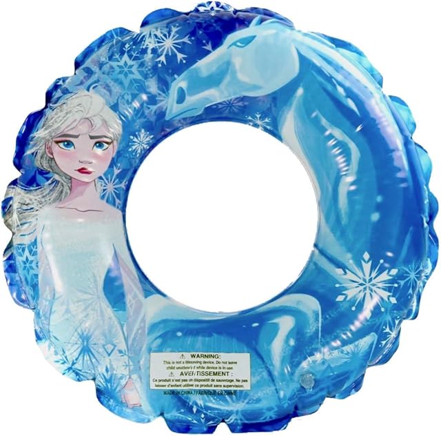 The Disney Frozen 2 Themed Pool Party Toys Inflatable Swim Ring, for Summer Parties and Gift, Water Fun for All Disney Elsa Anna Olaf Fans