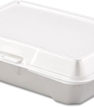 Dart 205HT1 Carryout Food Container, Foam, 1-Comp, 9 3/10 x 6 2/5 x 2 9/10 (Case of 200)