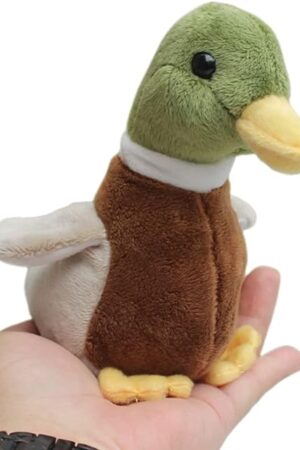 Cute Mallard Duck Plush Stuffed Animal Pillow Toys Lifelike Green Duck Stuffed Animal Plush Plushie Toy Soft Plush Doll for Birthday Kids Gifts Home Decor 5.5''