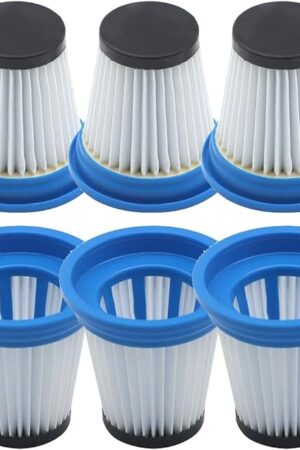 6 Pcs 520280 HEPA Replacement Filter for Kenmore Stratus 24V 2-In-1 Cordless Stick Vac DS1030 and fit for Kenmore 16V Cordless Lightweight Vacuum DS1020, Reusable & Washable Vacuum Filters Replacement