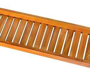 VaeFae Teak Bathtub Tray, Wooden Bath Caddy for Bathtub, Bath Tub Wood Table for Tub