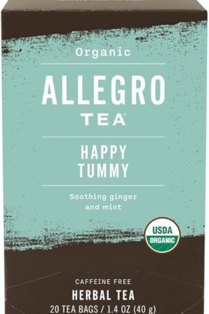 Allegro Tea, Organic Happy Tummy Tea Bags, 20 ct