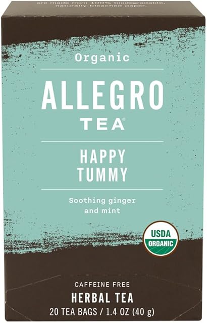 Allegro Tea, Organic Happy Tummy Tea Bags, 20 ct