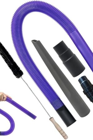 Dryer Vent Cleaner Kit with Extra-Long Flexible Crevice Tool for Shark Navigator NV350 Rocket HV300 HV301 HV322 HV371 HV372 Stratos AZ3002 Rotator NV500 NV501 (Replacement Vacuum Attachments)