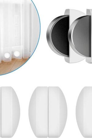 8 Pcs Shower Curtain Weights, Silicone Wrapped Heavy Duty Shower Curtain Magnets, Curtain Weights Heavy Outdoor, Prevent Curtain Liner from Blowing Around, Work for Drapery, Flag, Tablecloth(4 Pairs)