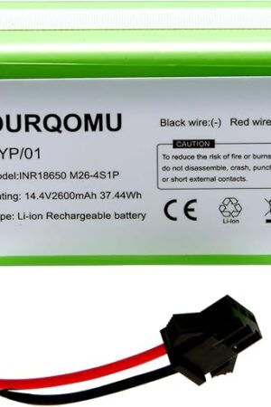 14.4V 2600mAh Li-ion Battery Replacement Compatible with X500 Eufy Robovac 11S MAX 12 15C 15T MAX 25C 30C G10 Hybrid G20 G30 G35 Edge R450 R500 and Ecovacs Deebot N79 N79S DN622