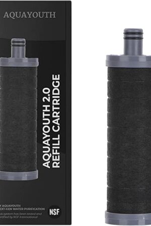 2.0 Carbon Shower Head Filter | Removes Chlorine, Heavy Metals, And More | Great For Dry Skin, Dry Hair, And More | NSF Certified (2.0 Carbon Refill Cartridge)