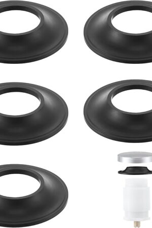 Dreyoo 5 Pack Tub Stopper Gasket for Tub Drain Assemblies, Replaces Stopper Bathtub Drain Gasket, for Tip Toe Style Bathtub Stoppers (2-1/16 in. x 1 in. x 1/4 in), Easy Installation