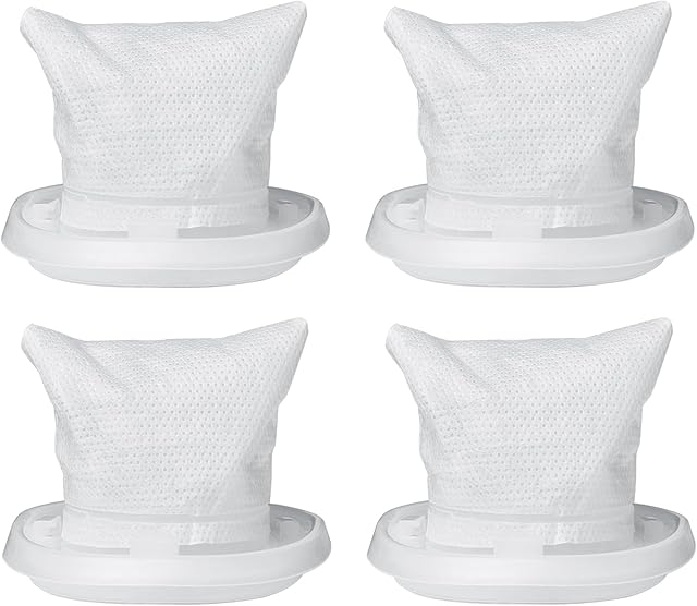 4 Pack HNVCF10 Filter Replacement for Black and Decker Dustbuster Hand Vacuum HNVC220BCZ01, HNVC215B10, HNVC215B12, HNVC115B22, HNVC220BCP07, HNVC115J06, HNVC115J22, HNVC115JB06, HNVC220BCZ00