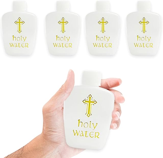 5Pcs Holy Water Bottles Holy Water Empty Containers 60ml Holy Water Plastic Bottle
