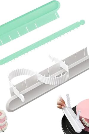 Cake Arc Rulers, 2 Pcs Cake Arch Guide Tool, Cake Curved Decorating Tools, Fondant Tool Cake Swag Marker for Cake Decorating Baking Measure Pastry Distance Measurement Flower Arranging Aid Tool